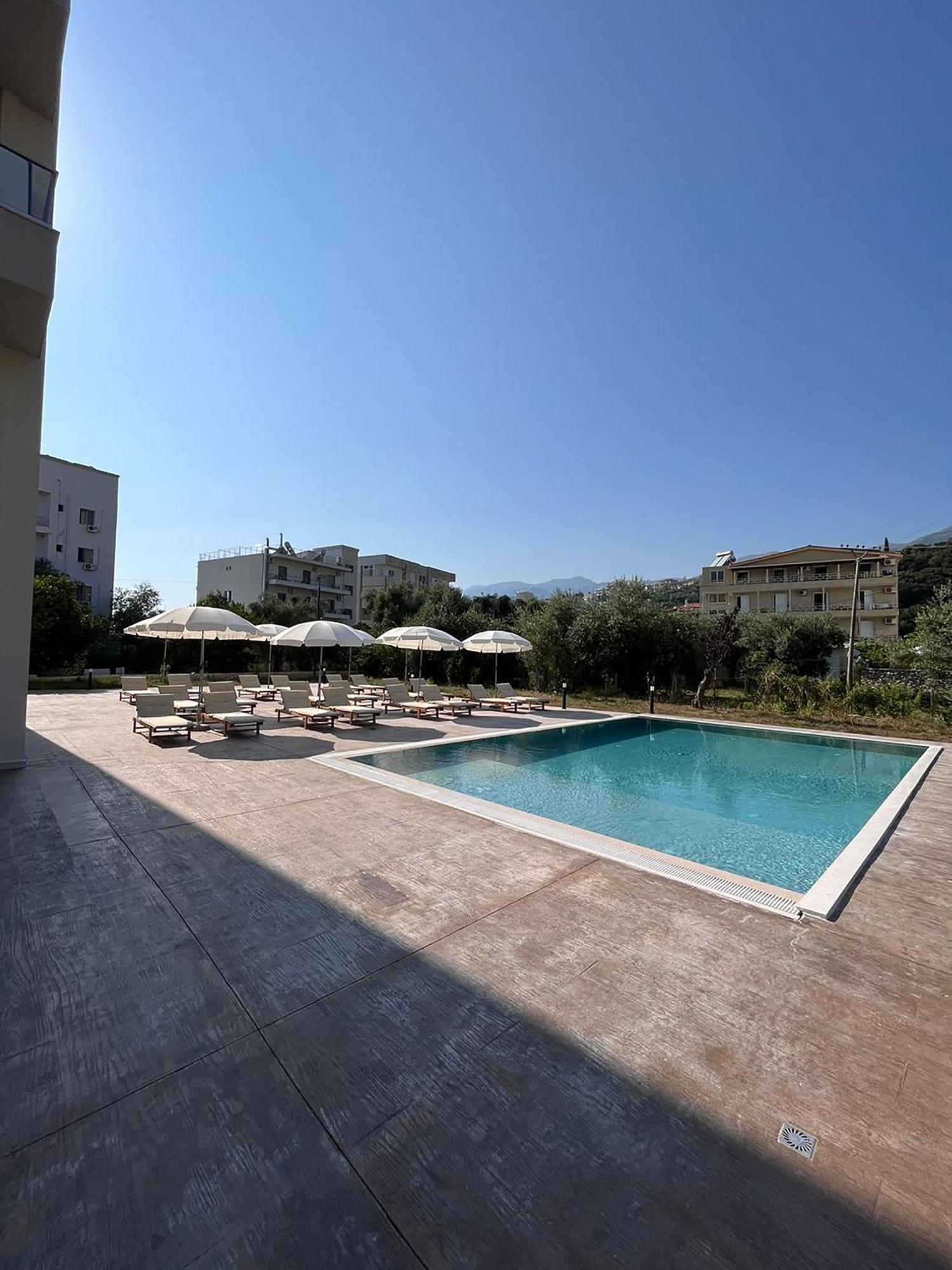 The Blue Wave Hotel Himare Exterior photo
