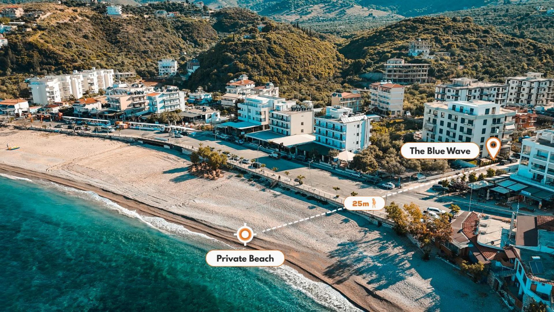 The Blue Wave Hotel Himare Exterior photo